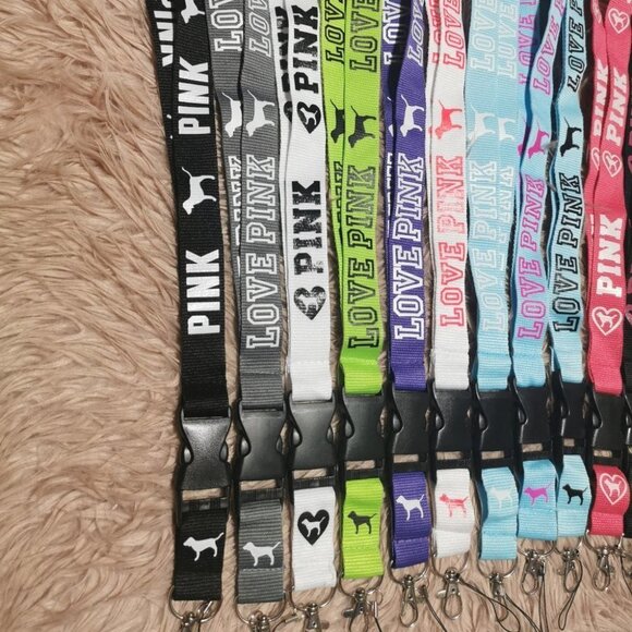 LOVE Pink Key Lanyards - Picture 2 of 4